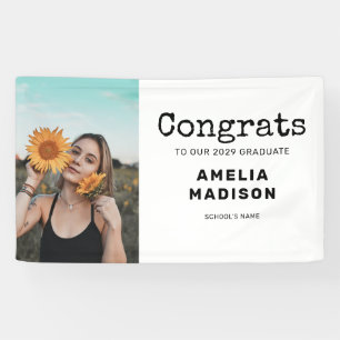 Abschlussfoto Vintage Banner