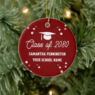 Abschlussfoto Weihnachten Keramik Ornament