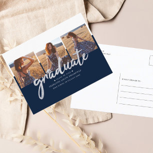 Abschlussfotos 2026 Skript Grad Ankündigungspostkarte