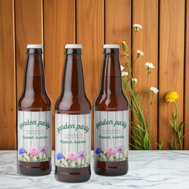 Abschlussgartenparty Bierflaschenetikett (Von Creator hochgeladen)