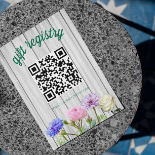 Abschlussgartenparty-Registry Begleitkarte