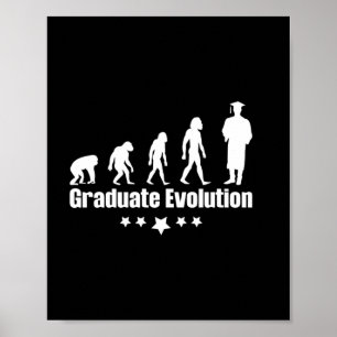 Abschlussgeschenk Absolventen-Evolution Poster