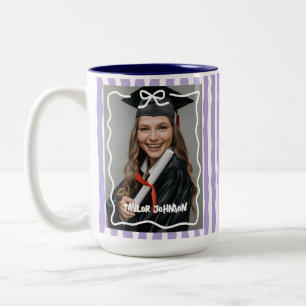 Abschlussgeschenk Absolventenklasse Abschlussjahr Zweifarbige Tasse