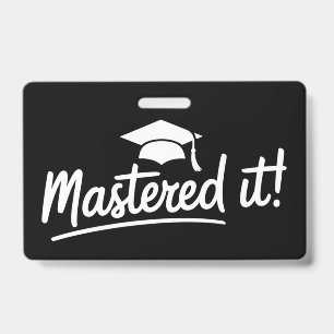 Abschlussgeschenk für den Master-Abschluss Meister Ausweis