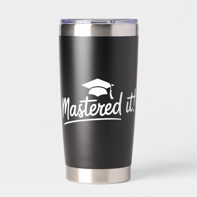 Abschlussgeschenk für den Master-Abschluss Meister Thermobecher (Vorderseite)
