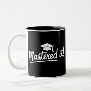 Abschlussgeschenk für den Master-Abschluss Meister Zweifarbige Tasse