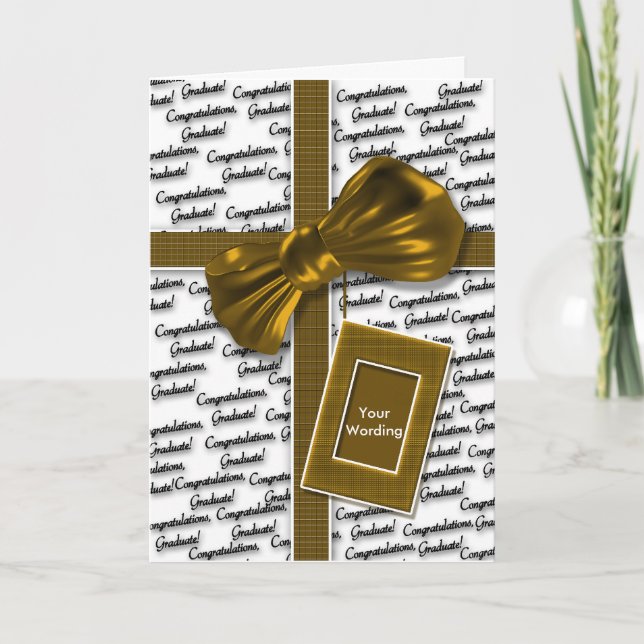 Abschlussglückwünsche für Männer u. Frauen Karte (Vorderseite)