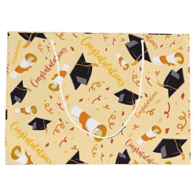 Abschlussglückwünsche Große Geschenktüte (Rückseite)