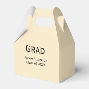 Abschlussjahr fett gedruckter Buchstabe Name Klass Geschenkschachtel