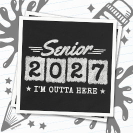 Abschlussjahrgang 2027 Abschlussklasse 2027 Serviette