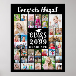 Abschlussjahrgang 32 Foto-Collage Klasse Jahrgang Poster