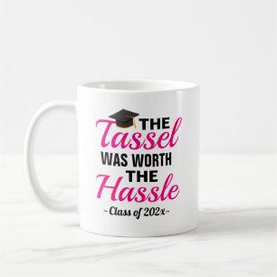 Abschlusskaffeetasse mit Aufdruck 'Tassel Worth Ha Kaffeetasse