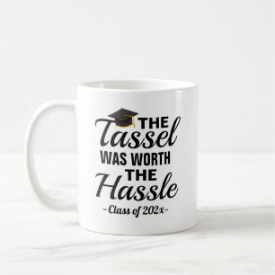 Abschlusskaffeetasse 'Tassel Worth Hassle' Kaffeetasse