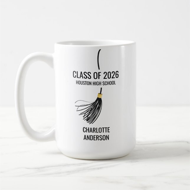 Abschlusskappenquaste Kaffeetasse (Links)