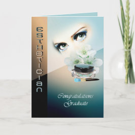 Abschlusskarte für Esthetician Karte