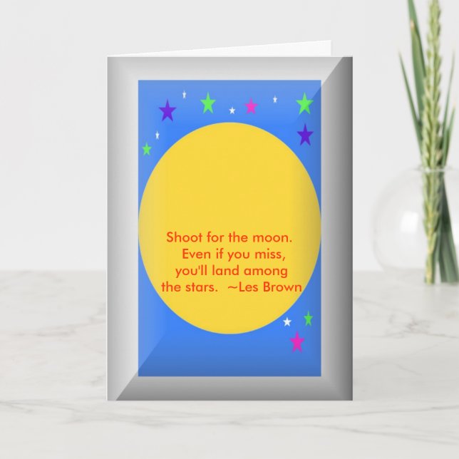 Abschlusskarte mit Zitat Karte (Vorderseite)