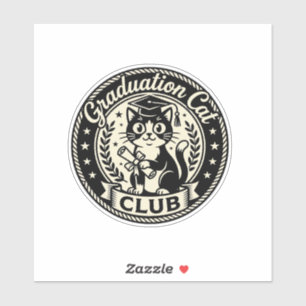 Abschlusskatze Lustige Katzen Grafik - Abschlusska Aufkleber