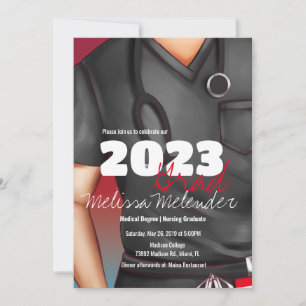 Abschlussklasse 2023 Medizinische Arbeitskleidung Einladung