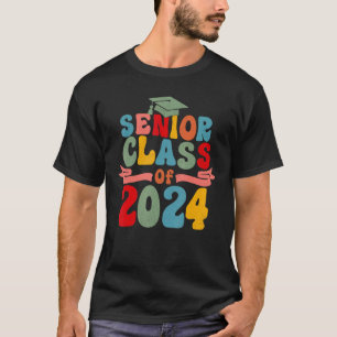 Abschlussklasse 2024 Abschluss Groovy Retro M T-Shirt
