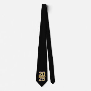 Abschlussklasse 2025 Gold-Abschlussfeier Absolvent Krawatte