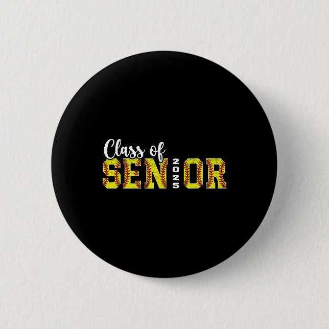 Abschlussklasse 2025 Softll Senior 2025 Abschluss  Button (Vorderseite)