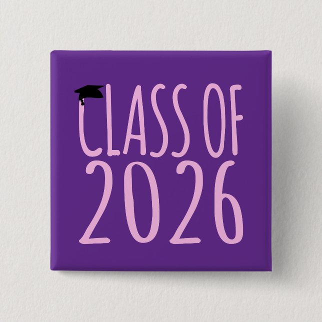 Abschlussklasse 2026 Abitur Button (Vorderseite)