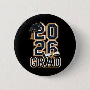 Abschlussklasse 2026 Abitur Senior Design Premium  Button