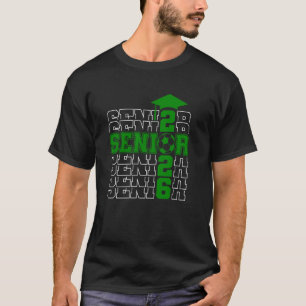 Abschlussklasse 2026 Abschluss 2026 Grüne Fußball T-Shirt