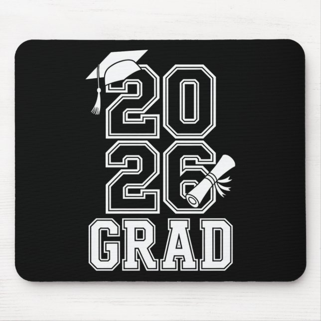 Abschlussklasse 2026 Abschluss Senior Grad Design  Mousepad (Vorne)