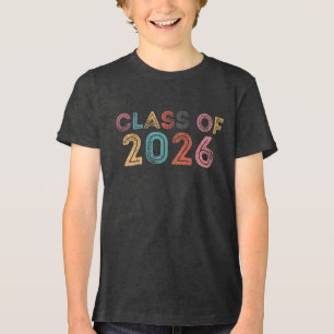 Abschlussklasse 2026 Abschluss Vintage Schulgeist Tri-Blend Shirt