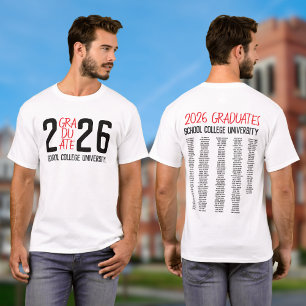 Abschlussklasse 2026 Abschlussandenken T-Shirt