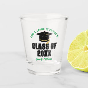Abschlussklasse 2026 Abschlussfeier Grün Individue Schnapsglas