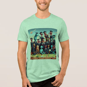 Abschlussklasse 2026 Abschlussklasse Außerirdische Tri-Blend Shirt