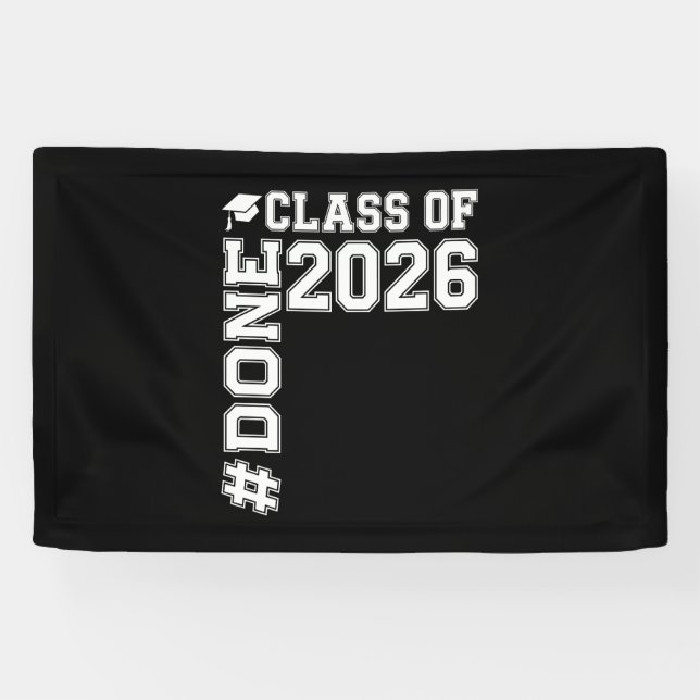 Abschlussklasse 2026 Absolvent 26 Abschluss  Banner (Horizontal)