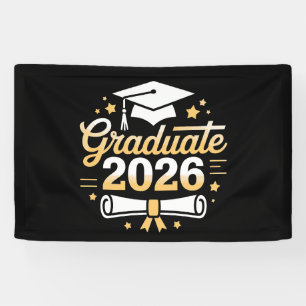 Abschlussklasse 2026 Absolvent Abitur 26 Stolze Fa Banner