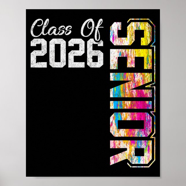 Abschlussklasse 2026 absolviert die High School Poster (Vorne)