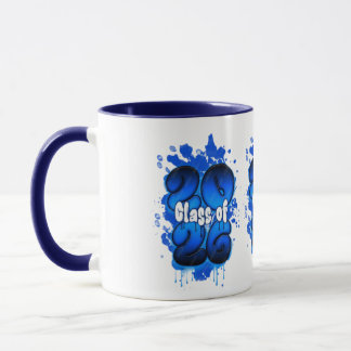 Abschlussklasse 2026 Blaue Graffiti-Abschluss-Tass Tasse