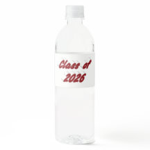Abschlussklasse 2026 burgunderfarbene Typografie-A
