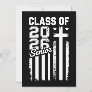 Abschlussklasse 2026 Christlich Jesus Amerikanisch Ankündigung