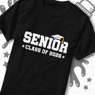 Abschlussklasse 2026 Fette Abschluss-Typografie T-Shirt