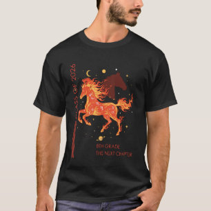 Abschlussklasse 2026 Feuerpferd Abschluss 8. Klass T-Shirt