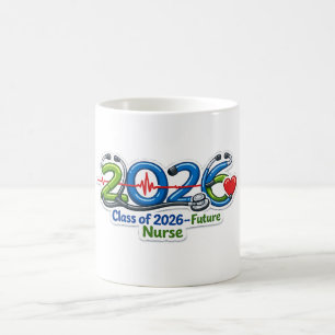 Abschlussklasse 2026 Future Nurse Abschlussfeier Kaffeetasse