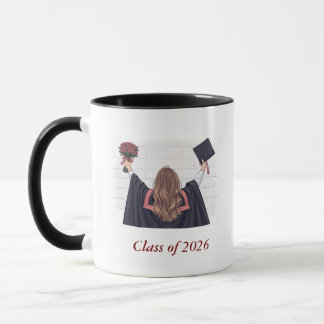Abschlussklasse 2026 illustrierte Abschluss-Tasse Tasse