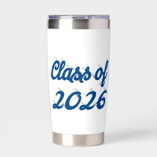 Abschlussklasse 2026 Meerblau-Schrift-Abschlussfei Thermobecher