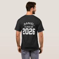 Abschlussklasse 2026 Personalisierter Bügeltransfe