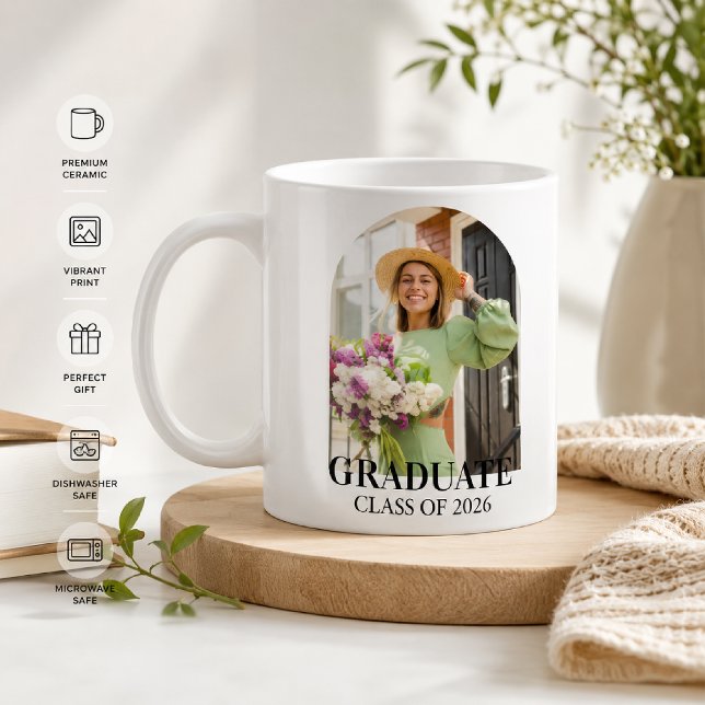Abschlussklasse 2026 Personalisiertes Geschenk Kaffeetasse (Von Creator hochgeladen)