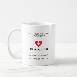 Abschlussklasse 2026 Phlebotomist CPT-Abschlussfei Kaffeetasse