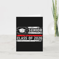 Abschlussklasse 2026 Senior American Flag High