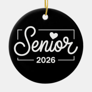 Abschlussklasse 2026 Senior Heart Absolvent Keramik Ornament