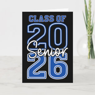 Abschlussklasse 2026 Senior Retro Abschlussfeier 2 Karte